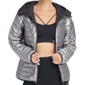 Dkny Sport Reversible Packable Hooded Jacket Sz S